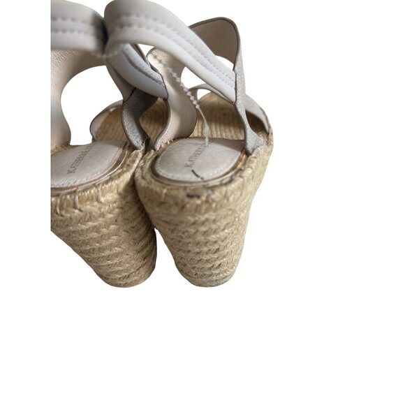 KATHERINE KELLY Gray Espadrille Wedges Size 8.5 - Picture 7 of 11